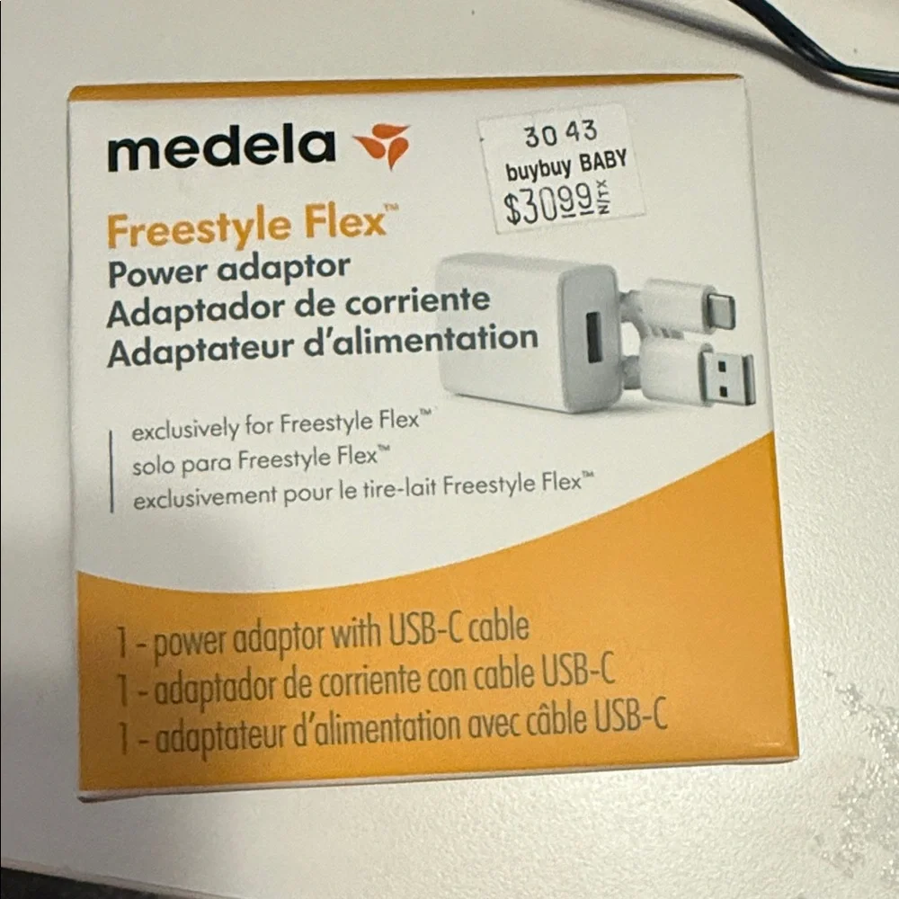 Medela Freestyle Flex USB-C Power Adaptor - White